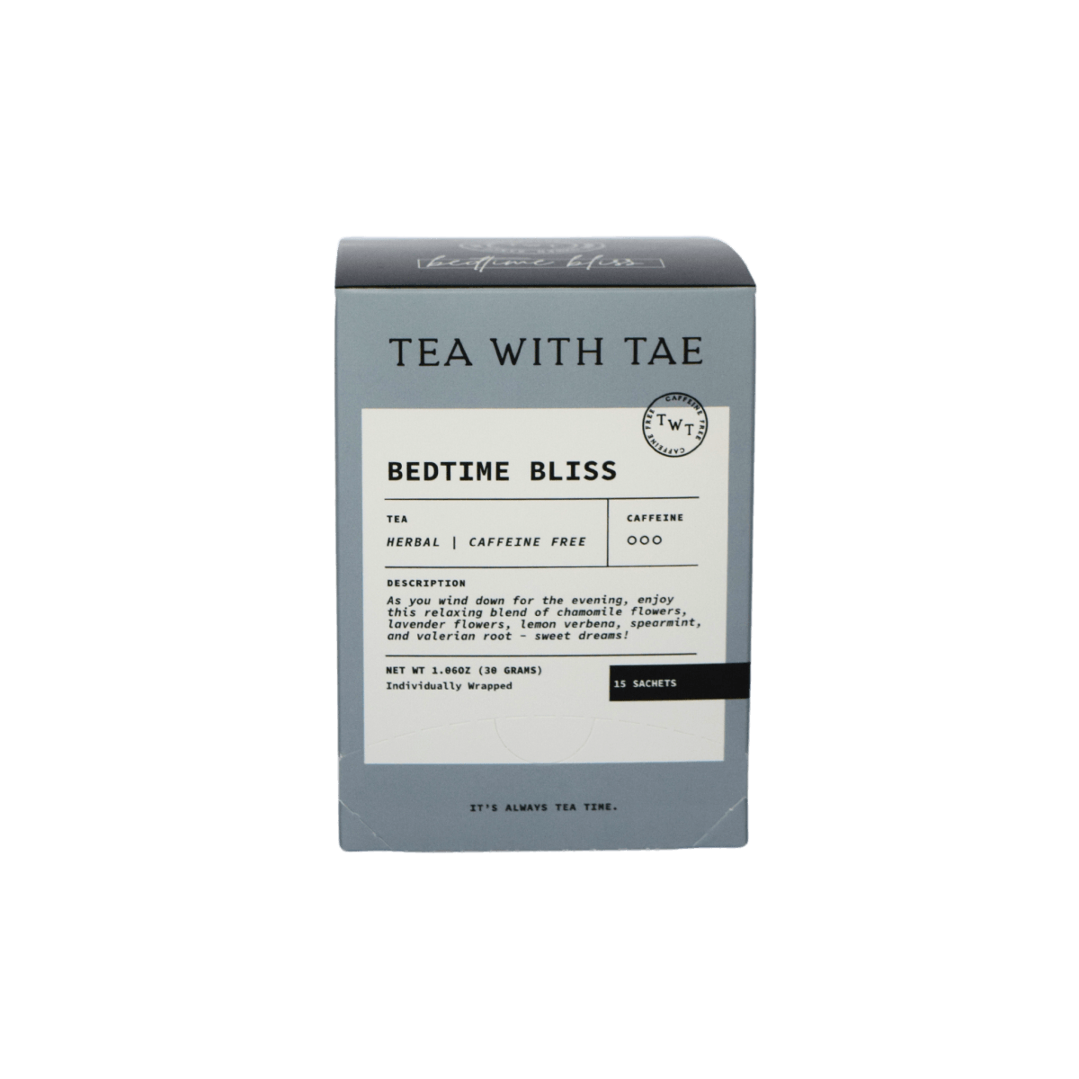 Bedtime Bliss 15-ct. Tea Box - Tea with Tae