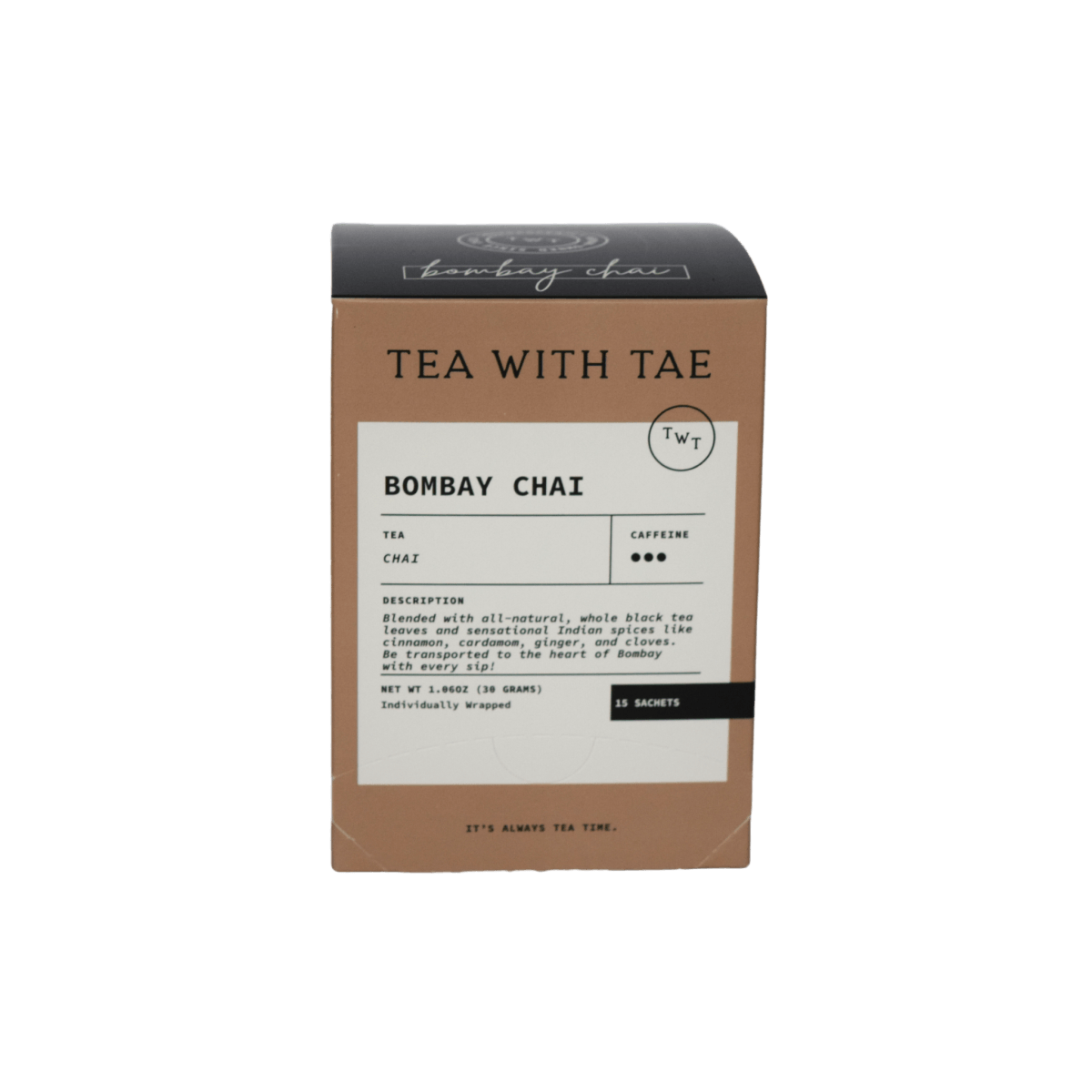 Bombay Chai 15-ct. Tea Box - Tea with Tae