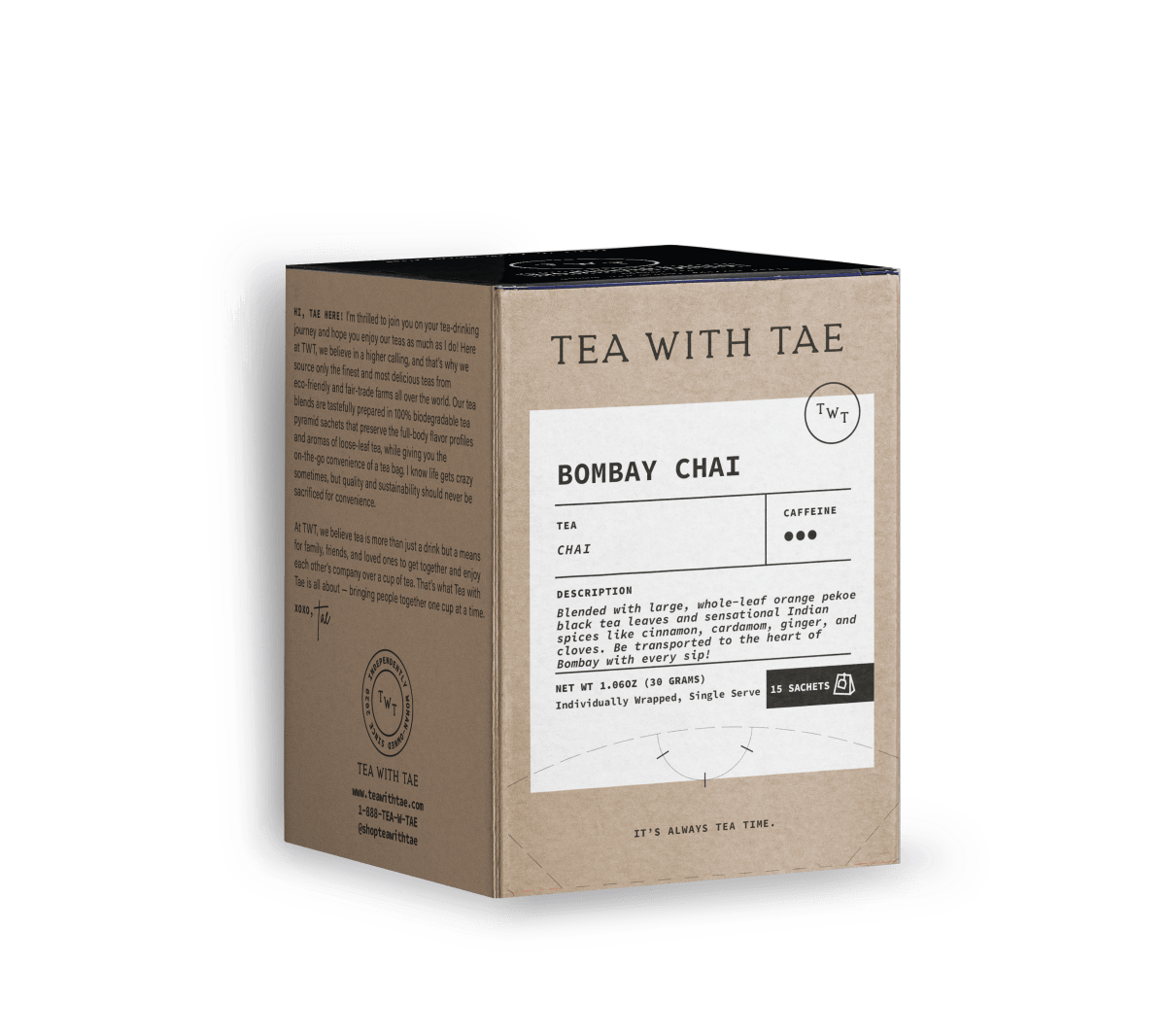 bombay chai 15 ct tea box 559133