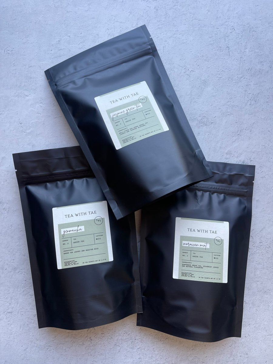 Green Tea Pouch Bundle 3-Pack - Tea with Tae