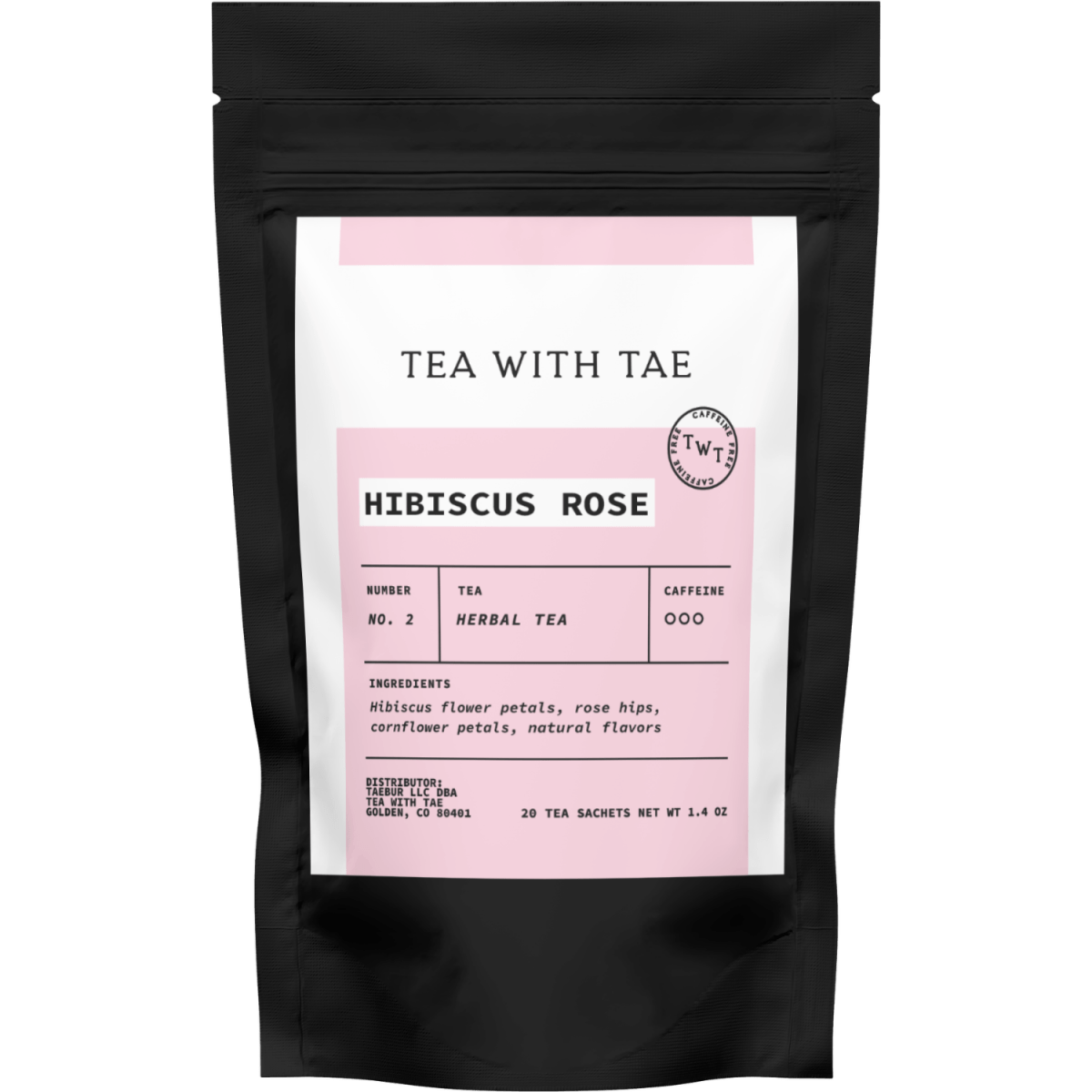 Hibiscus Rose Pouch - Tea with Tae