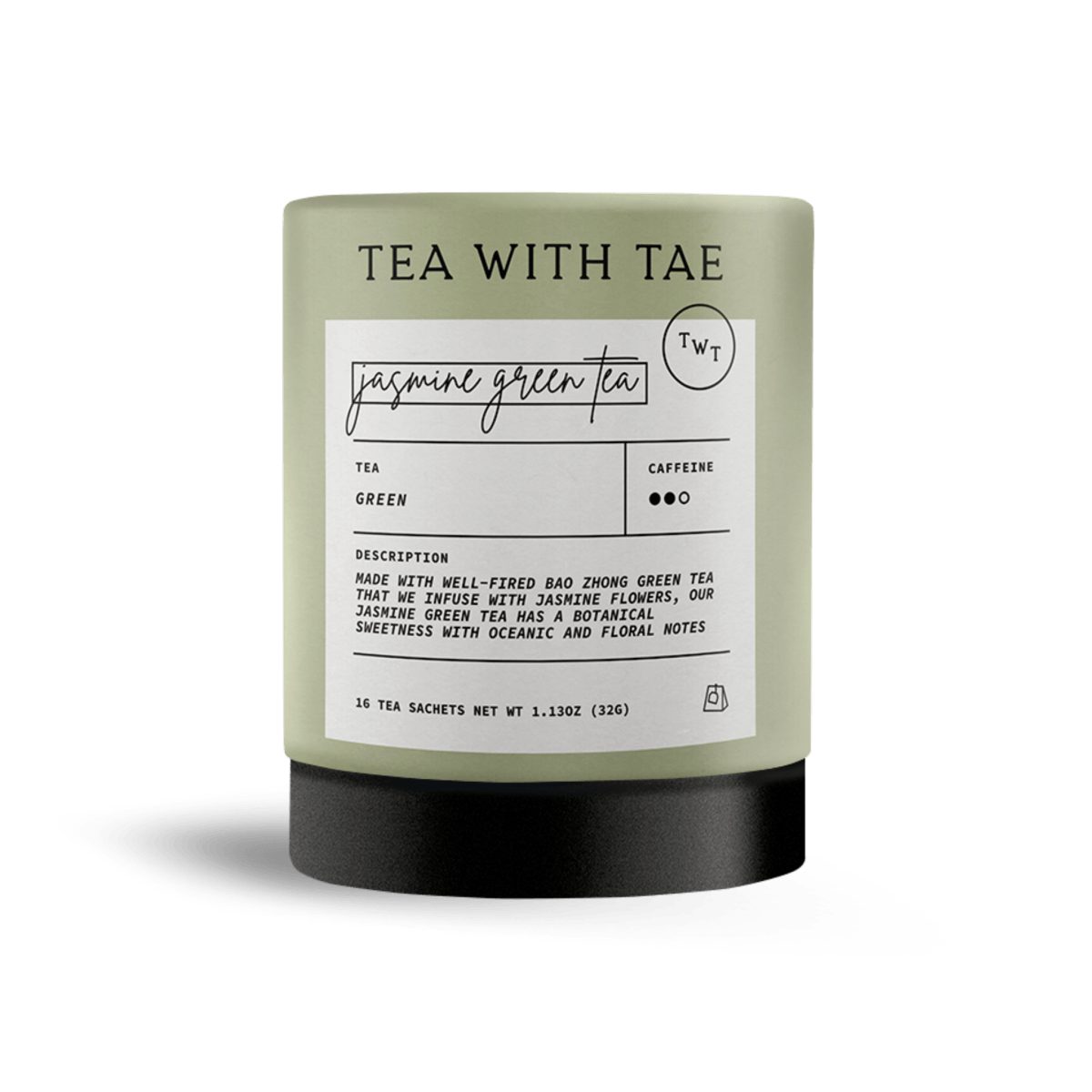 Jasmine Green Tea Large Tube - Tea with Tae