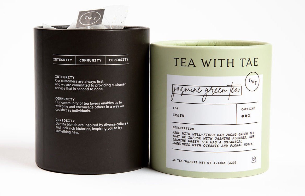 Jasmine Green Tea Large Tube - Tea with Tae