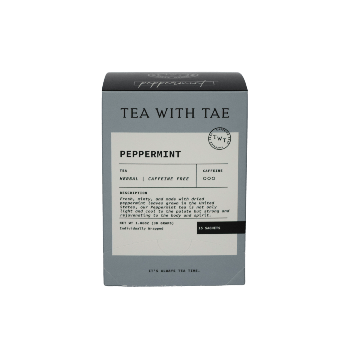 Peppermint 15-ct. Tea Box - Tea with Tae