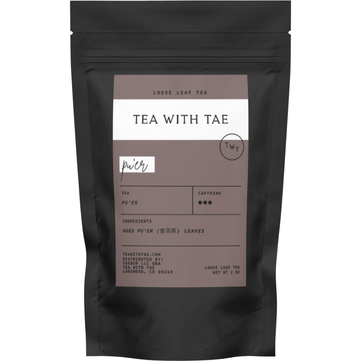 Pu'er Loose Leaf Pouch - Tea with Tae