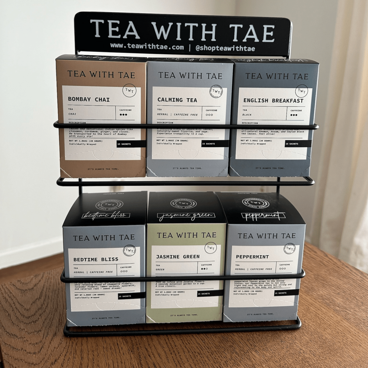 Tea Rack Organizer - Tea with Tae